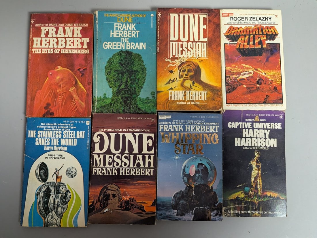 Classic Sci-Fi Collectibles by Roger Zelazny, Frank Herbert, Harry Harrison & Heinlein - 2