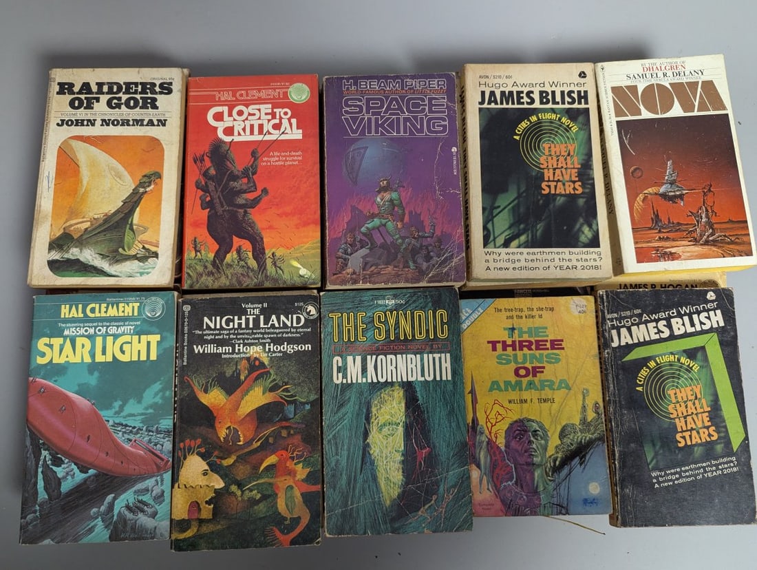 Large Collection of 68 Vintage Science Fiction Paperback Books by Great Authors - 5