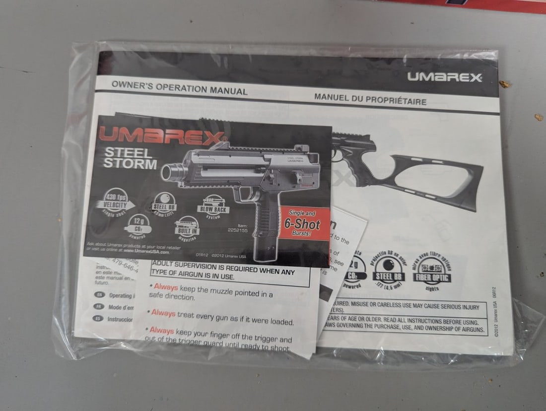 Umarex Steel Storm .177 Caliber BB Airgun Pistol Full Auto Air Gun Shooting Sports - 3