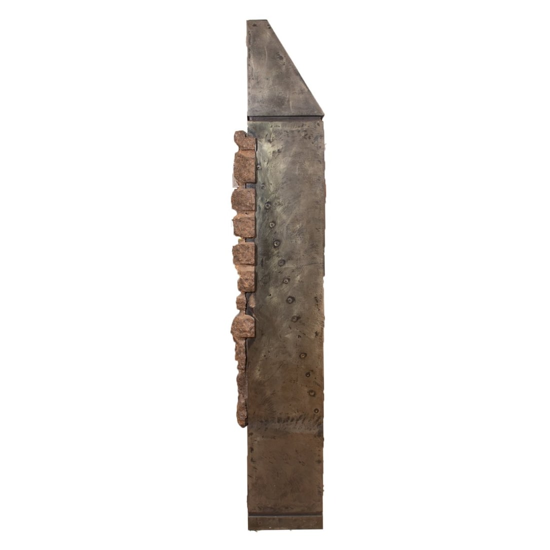 Mark Stasz Contemporary Steel Mahogany Granite Sculpture Stunning Art Piece - 4
