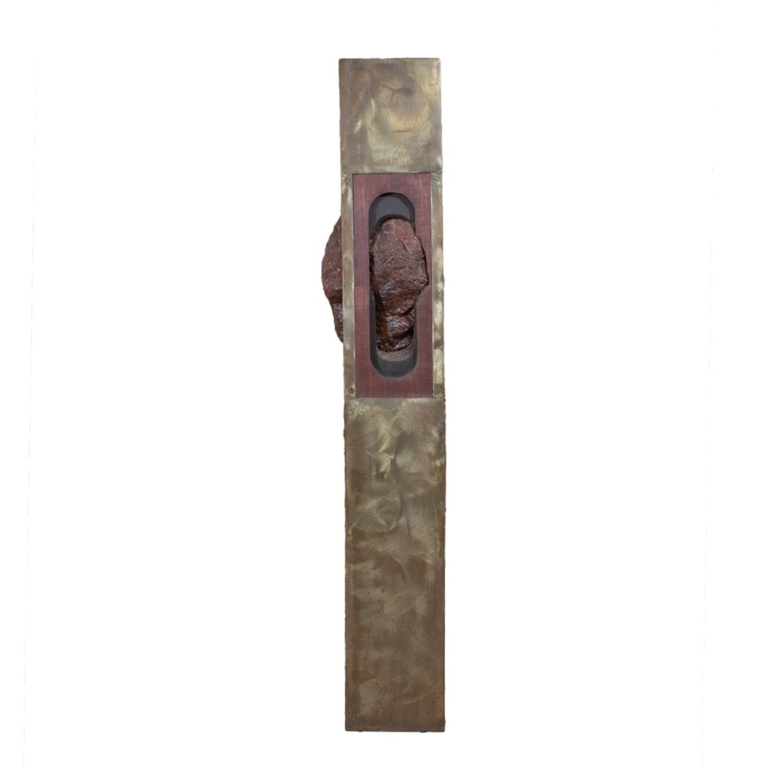 Contemporary Steel and Mahogany Sculpture by Mark Stasz - Artistic Masterpiece - 3