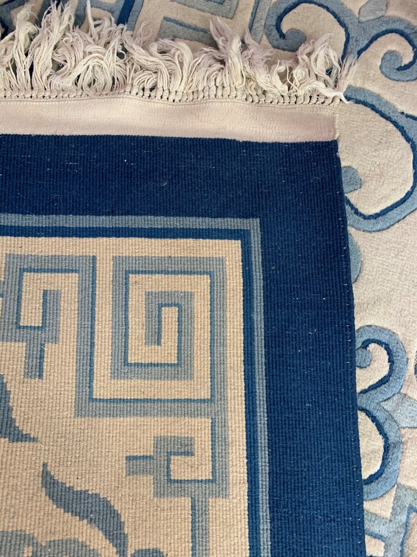 Exquisite Custom Oriental Wool Rug from Hong Kong Unique Design 12x18 Decor - 3