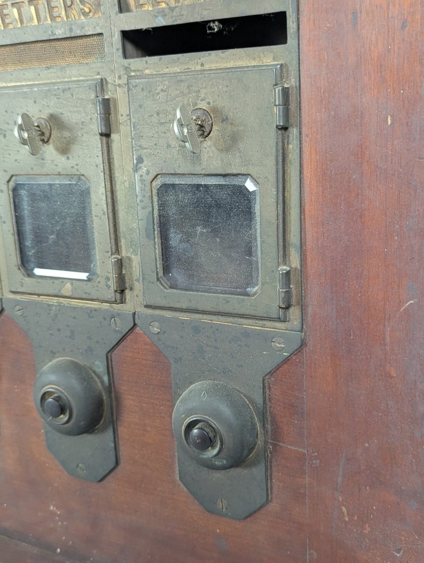 Antique Apartment Building Annunciator Mailbox and Call Box Panel Architectural Salvage - 6