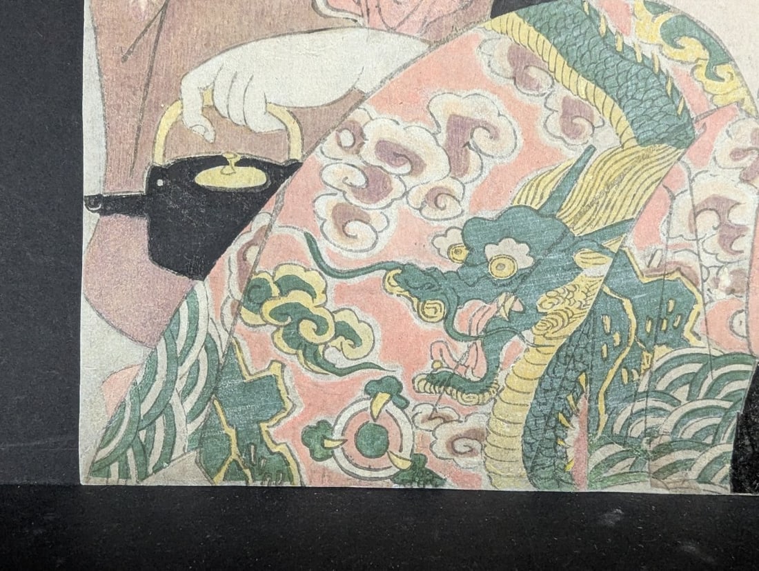 Original 18th Century Japanese Woodblock Print by Momikawa ChÅ�ki - 6