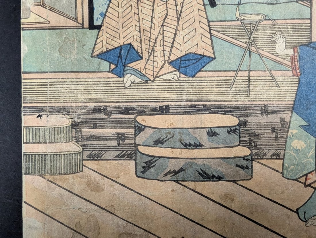 Original 19th Century Japanese Woodblock Print by Utagawa Kuniyoshi - 4