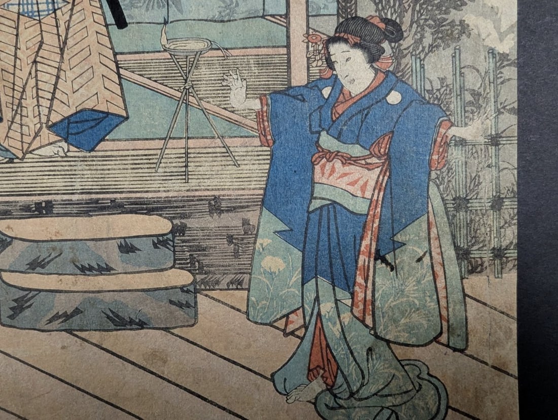 Original 19th Century Japanese Woodblock Print by Utagawa Kuniyoshi - 5