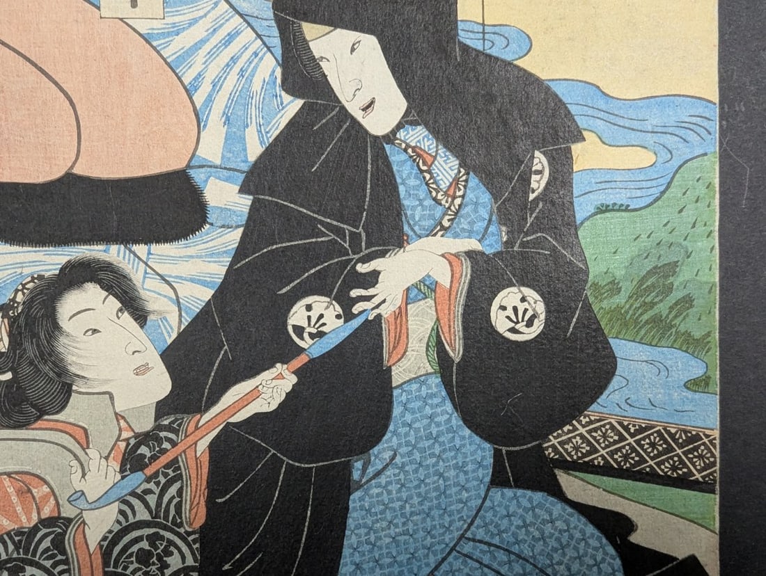 Original 19th Century Japanese Woodblock Print by Utagawa Kunisada (Toyokuni III) - 5