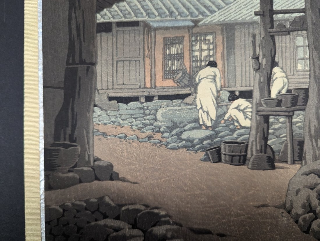 Kawase Hasui Japanese Woodblock Print Morning in Pyongyang 1940 - 4