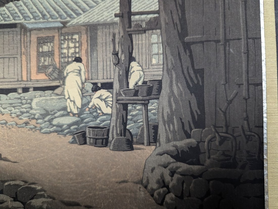 Kawase Hasui Japanese Woodblock Print Morning in Pyongyang 1940 - 5