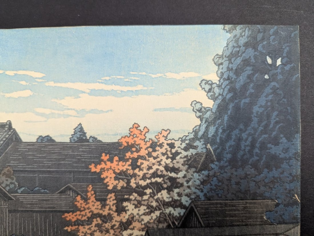 Japanese Woodblock Print Water Mill at Kawanashi Tochigi by Kawase Hasui - 3
