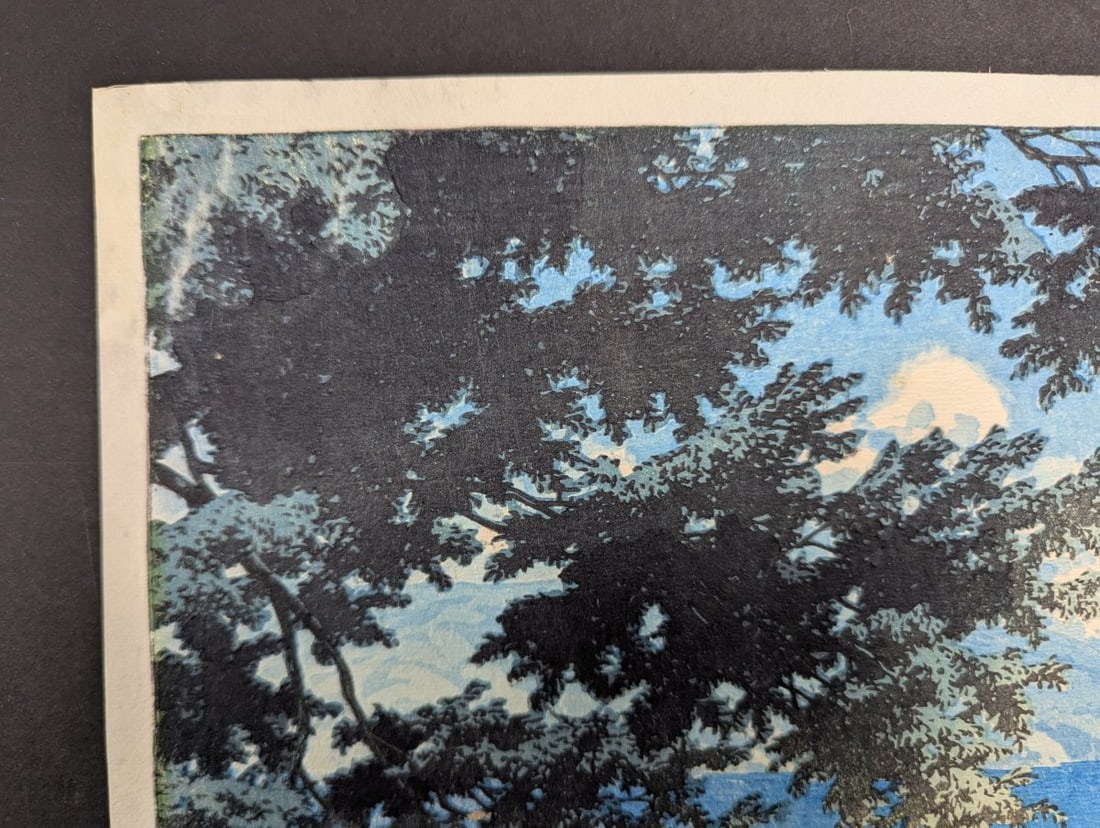 Kawase Hasui 'Chuzenji, Utagahama' Japanese Woodblock Print from 1931 - 2