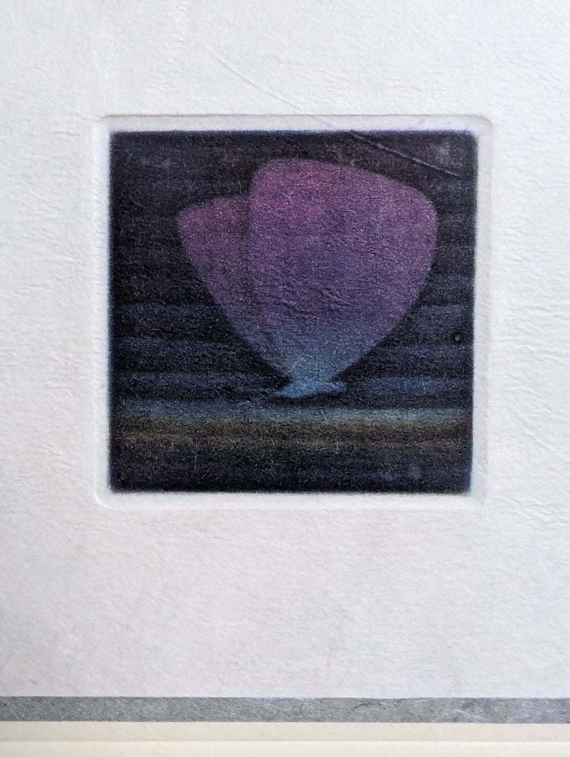 YozÅ� Hamaguchi Color Mezzotint Japanese Print "Deux Coquillages" Masterpiece - 2