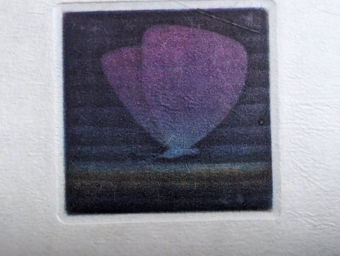 YozÅ� Hamaguchi Color Mezzotint Japanese Print "Deux Coquillages" Masterpiece - 3