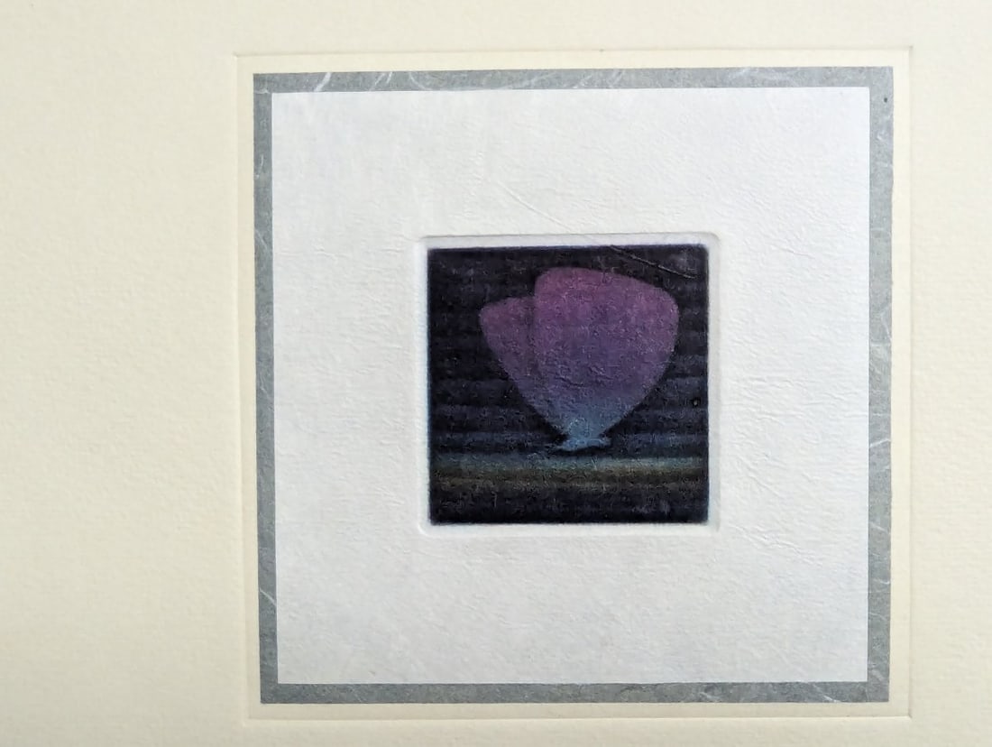 YozÅ� Hamaguchi Color Mezzotint Japanese Print "Deux Coquillages" Masterpiece - 4