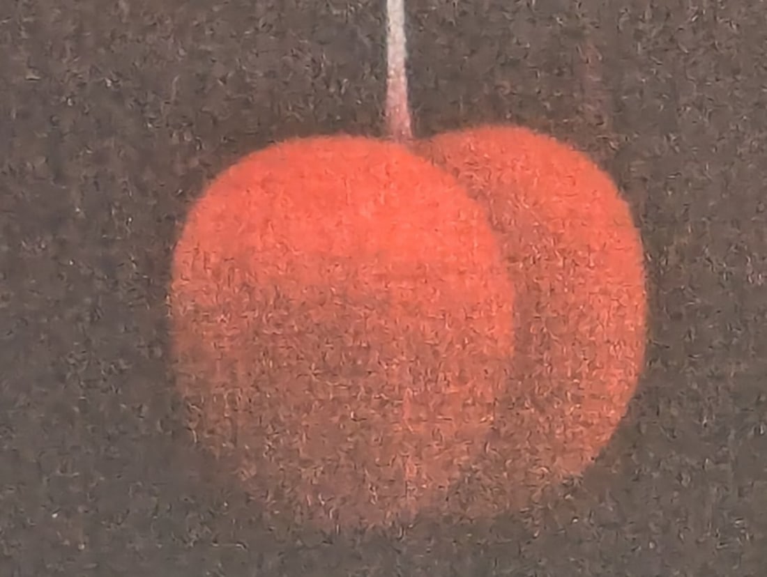 Yozo Hamaguchi Color Mezzotint Deux Cerises Vintage Japanese Print Artwork - 3