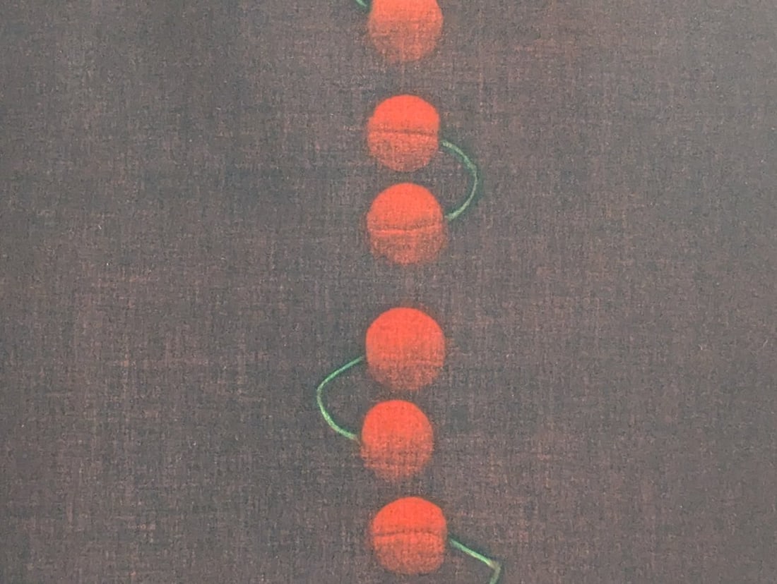 Yozo Hamaguchi Color Mezzotint Print 'Twenty-Two Cherries' Japanese Art - 3