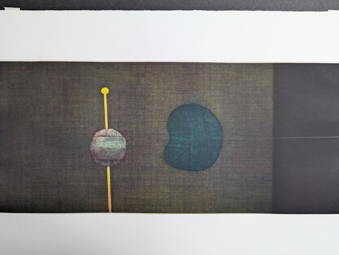 Hamaguchi Yozo Color Mezzotint Deux Cocons Japanese Print Stunning Artwork - 2