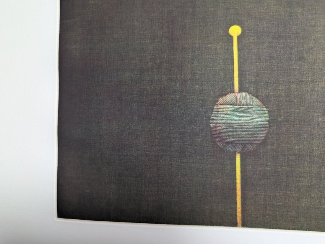 Hamaguchi Yozo Color Mezzotint Deux Cocons Japanese Print Stunning Artwork - 3