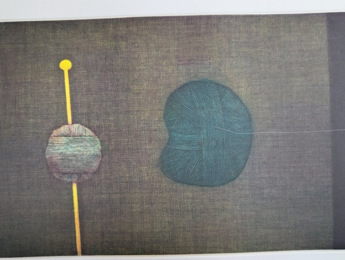 Hamaguchi Yozo Color Mezzotint Deux Cocons Japanese Print Stunning Artwork - 5