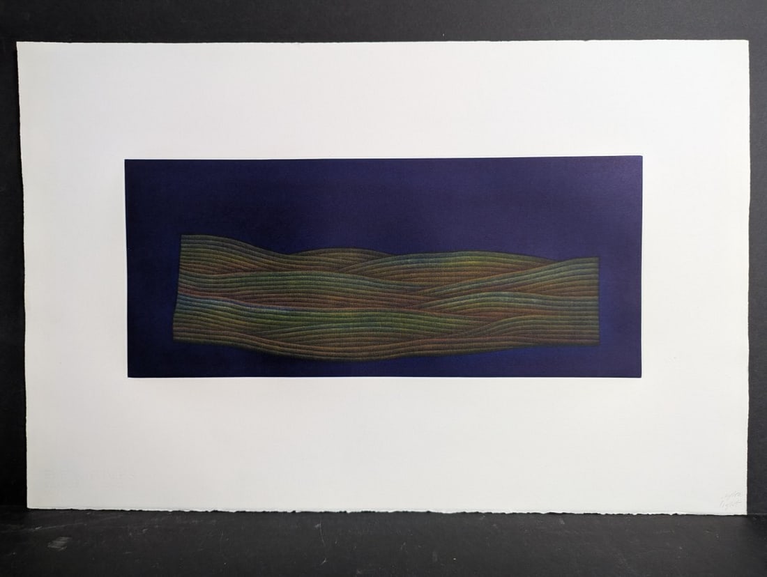 Yozo Hamaguchi Six Rives Color Mezzotint c1990 Japanese Print (1 of 6)