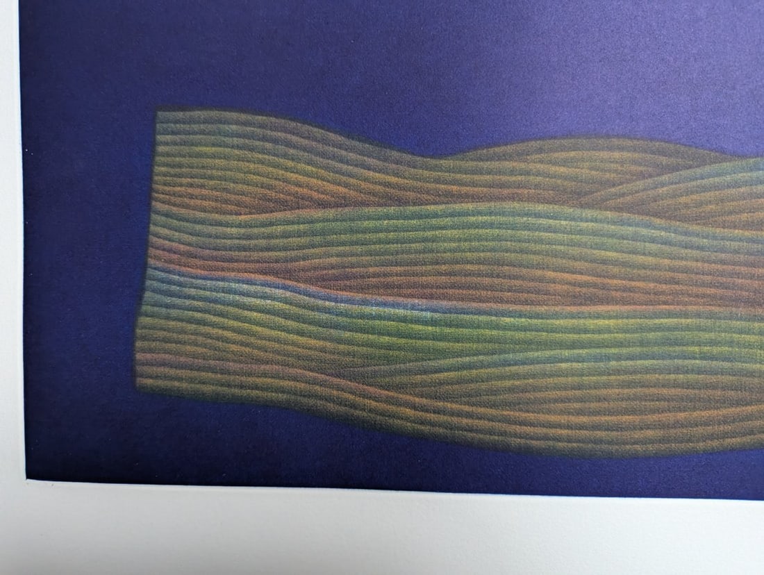 Yozo Hamaguchi Six Rives Color Mezzotint c1990 Japanese Print - 3