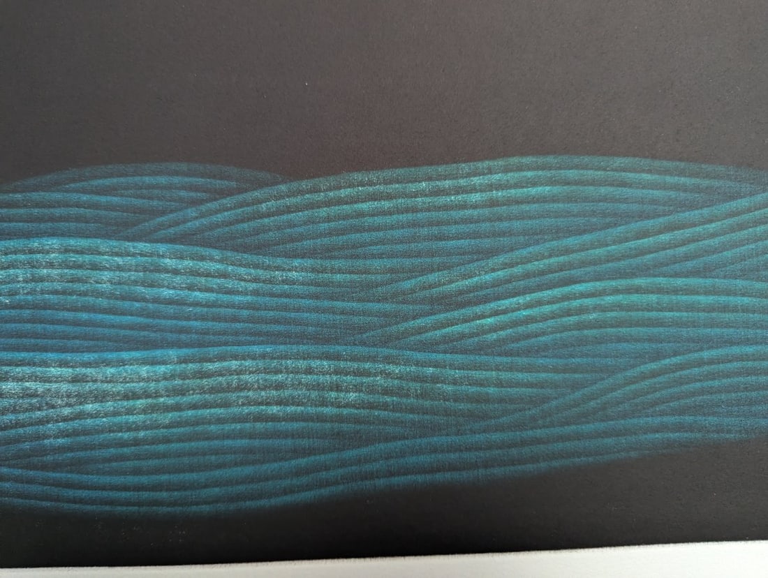 Yozo Hamaguchi Japanese Color Mezzotint 'Blue Scenery' Artwork - 5
