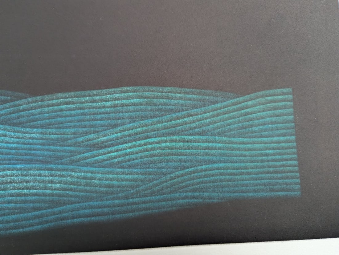 Yozo Hamaguchi Japanese Color Mezzotint 'Blue Scenery' Artwork - 6
