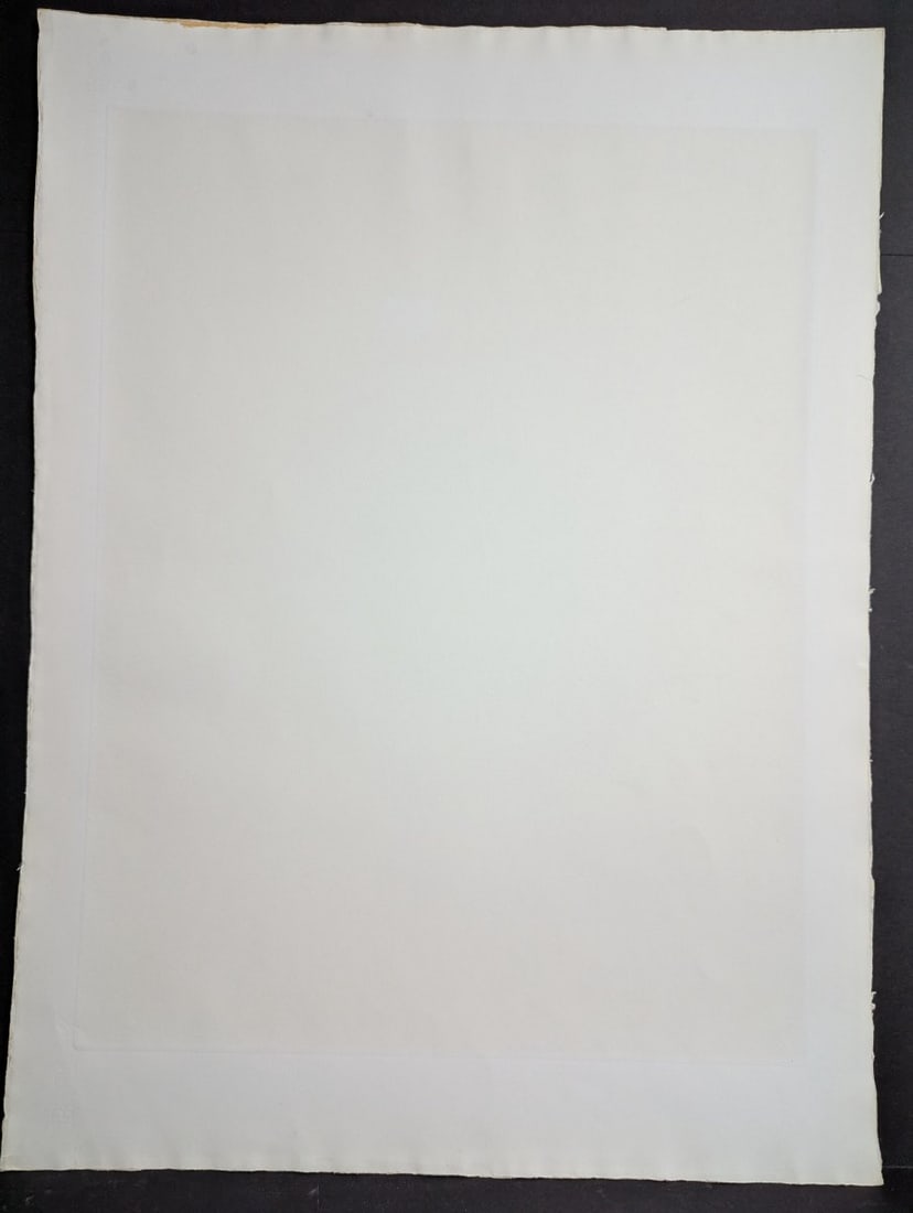 Yozo Hamaguchi Japanese Color Mezzotint Walnut Art Print c1990 Rich Tones - 8