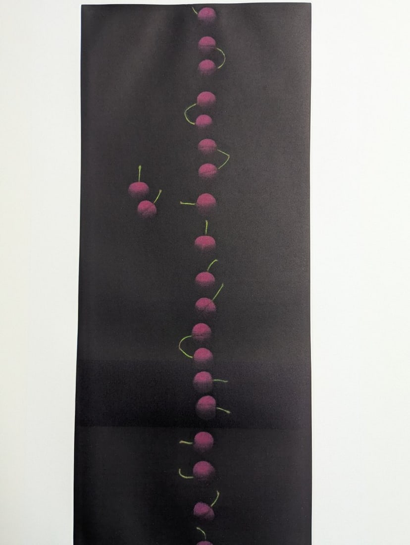 Yozo Hamaguchi Nineteen Cherries Color Mezzotint Japanese Print c1990 - 2