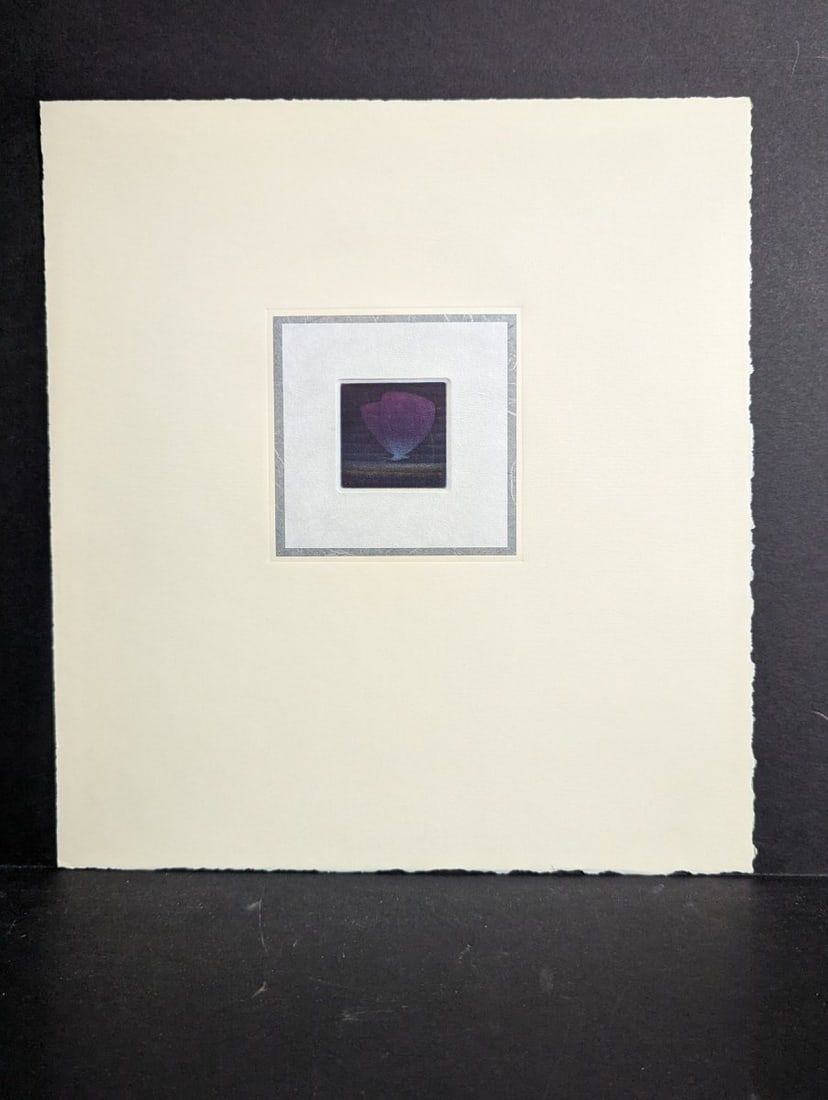 Yozo Hamaguchi Color Mezzotint Violette 119 c1990 Japanese Print Art Collectible (1 of 4)