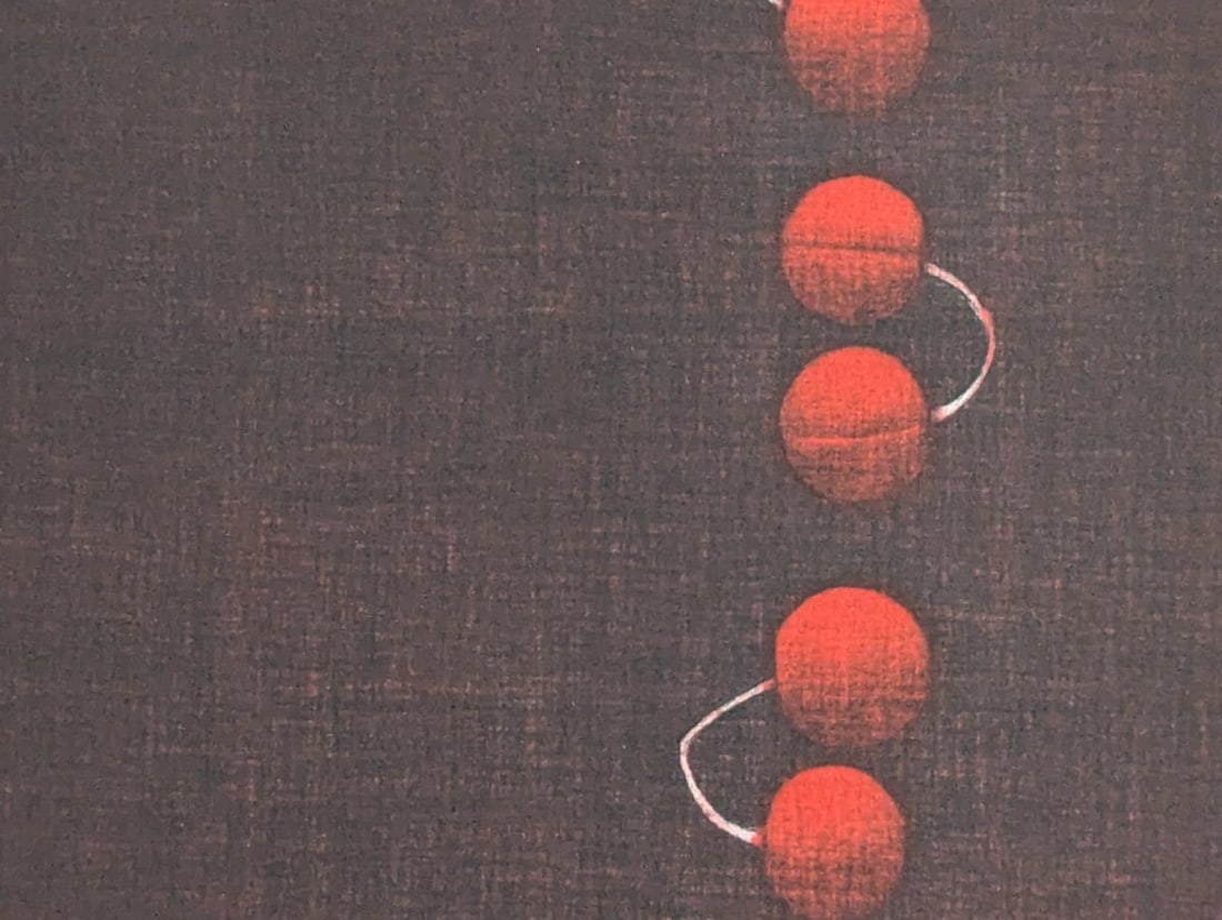 Yozo Hamaguchi Color Mezzotint 'Twenty-Two Cherries' Japanese Art Print - 3