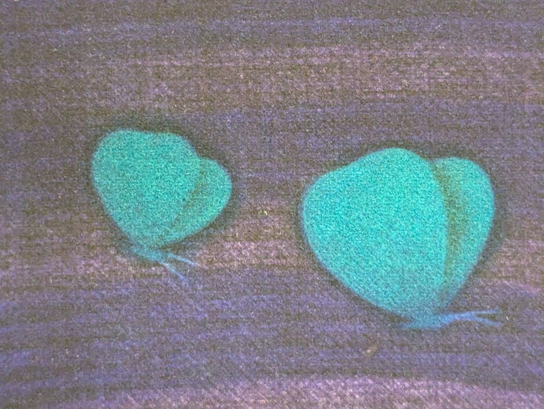 Yozo Hamaguchi Color Mezzotint Print Three Butterflies 1990 Japanese Art - 3