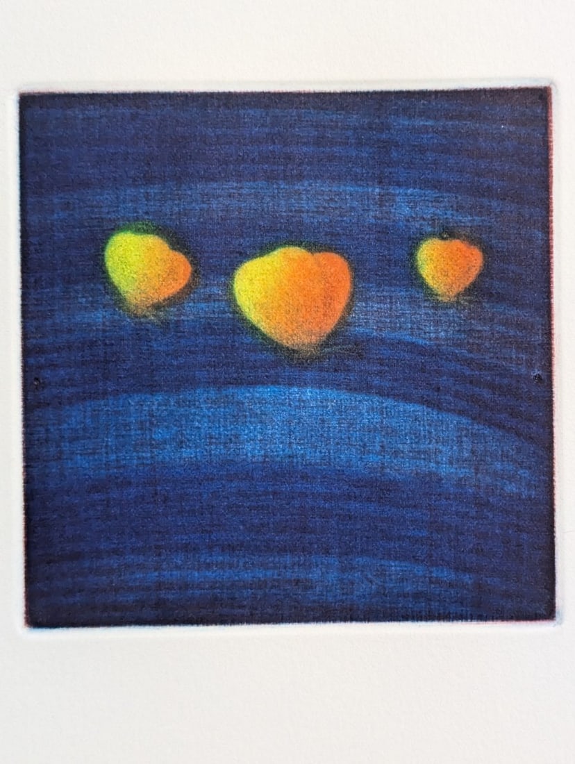 Yozo Hamaguchi Color Mezzotint c1990 Japanese Print Minimalist Still Life Artwork - 2