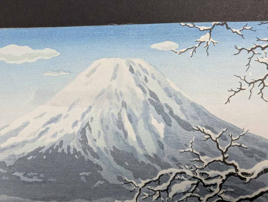 Tsuchiya Koitsu Japanese Woodblock Print Fuji from Lake Kawaguchi - 3