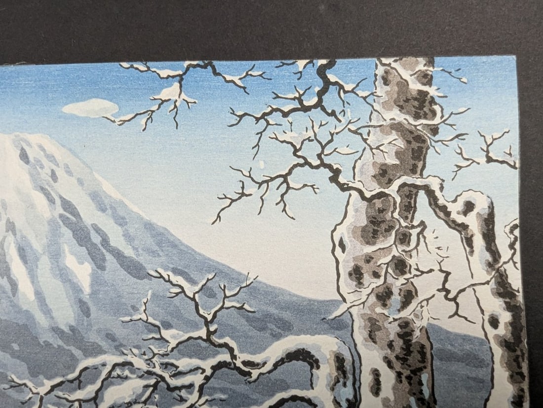 Tsuchiya Koitsu Japanese Woodblock Print Fuji from Lake Kawaguchi - 4