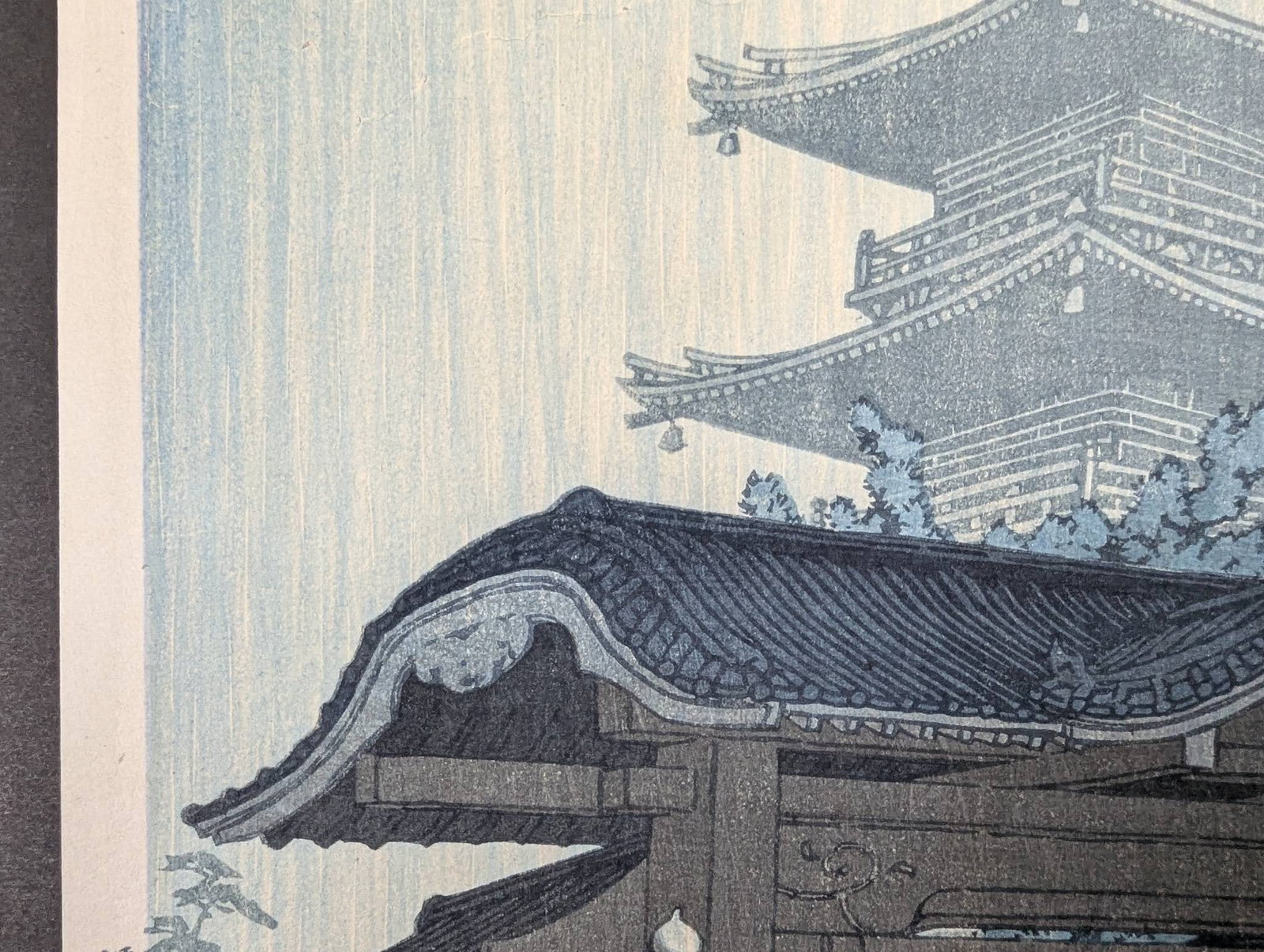 Japanese Woodblock Print of Zentsuji Temple by Kawase Hasui - 4