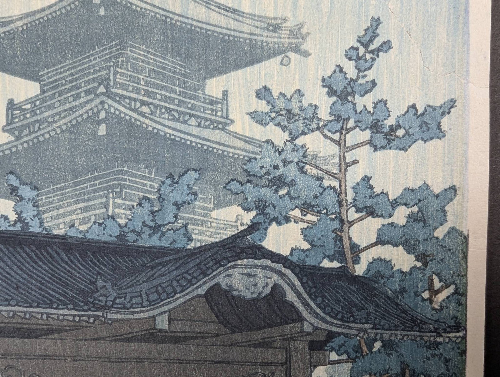 Japanese Woodblock Print of Zentsuji Temple by Kawase Hasui - 5