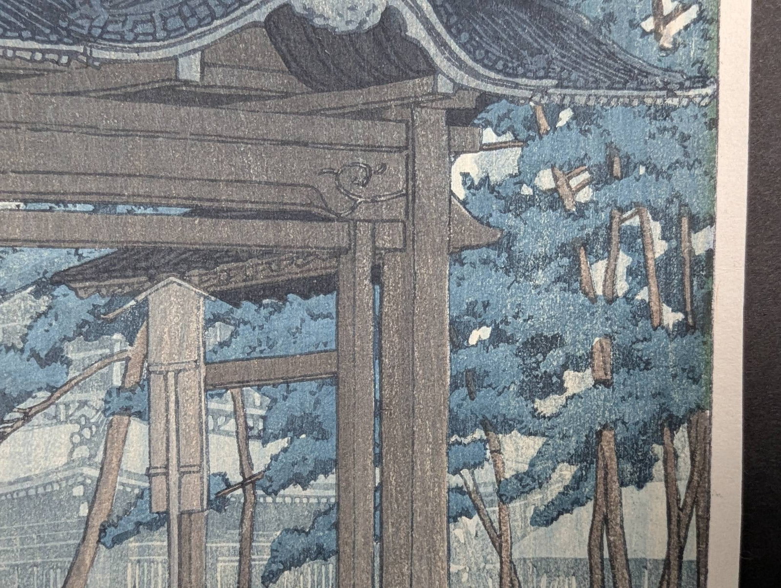 Japanese Woodblock Print of Zentsuji Temple by Kawase Hasui - 7