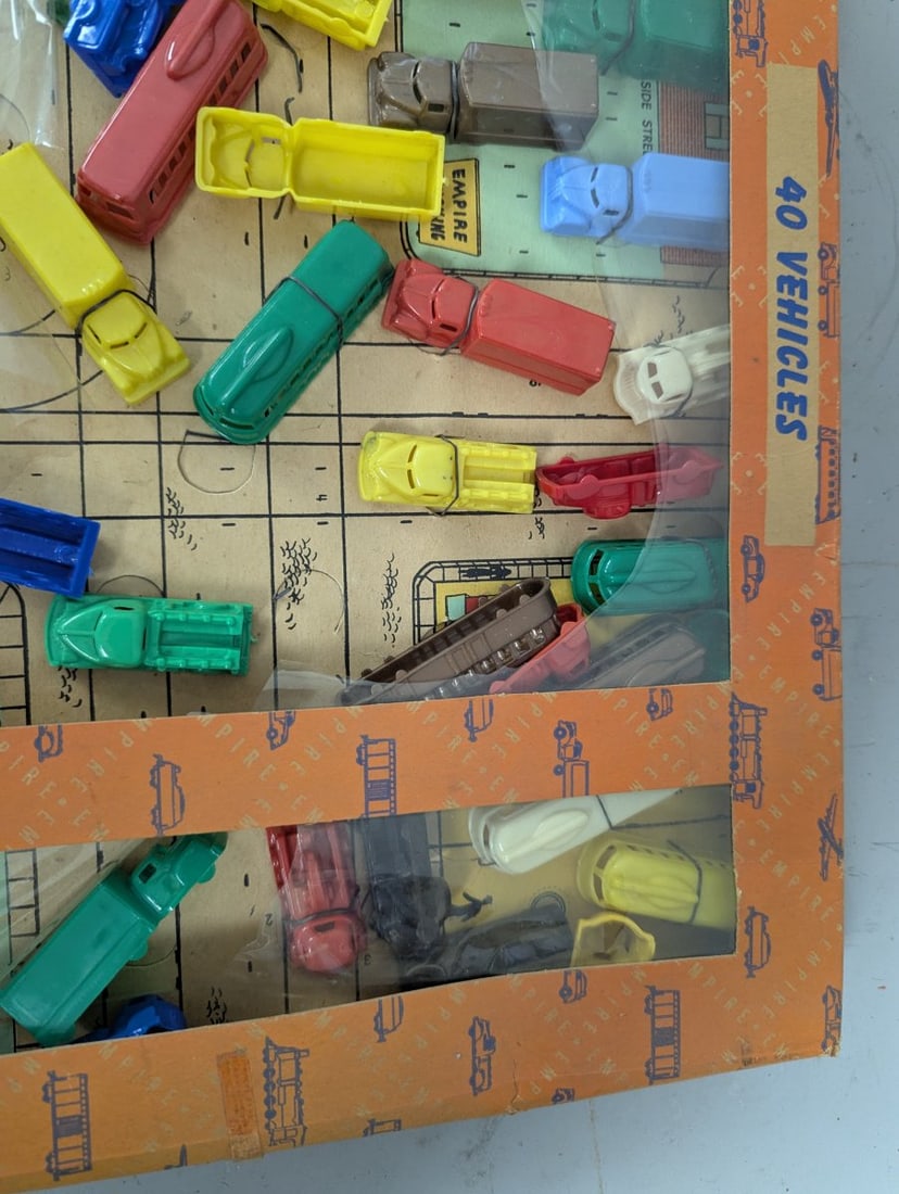 Vintage Empire Plastic Corp 40 Vehicles Play Set Classic Toy Collection - 3