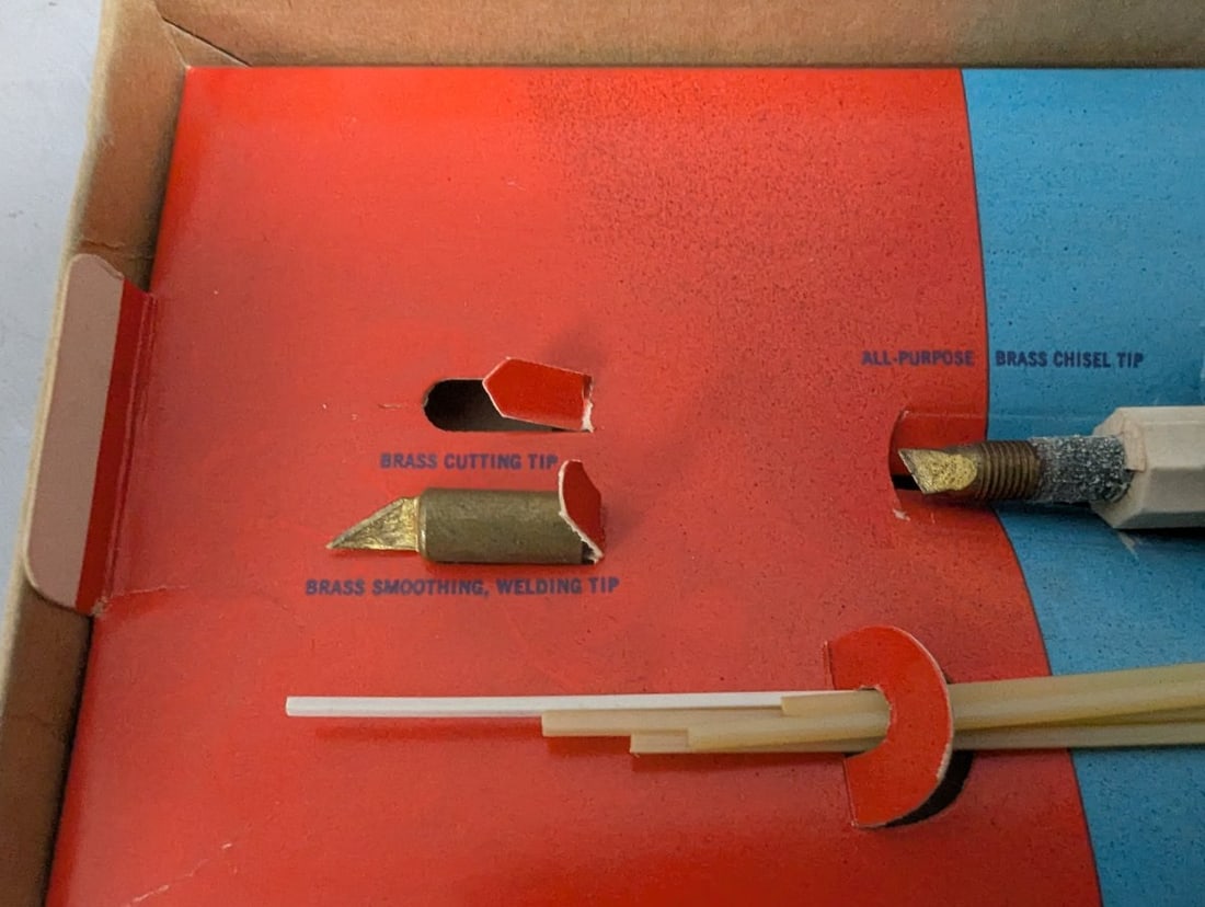 Eldon Electric Cut 'N' Weld Tool Set Vintage Craft Hobby Tool New in Box Missing Tip - 3