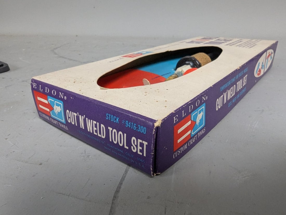 Eldon Electric Cut 'N' Weld Tool Set Vintage Craft Hobby Tool New in Box Missing Tip - 5