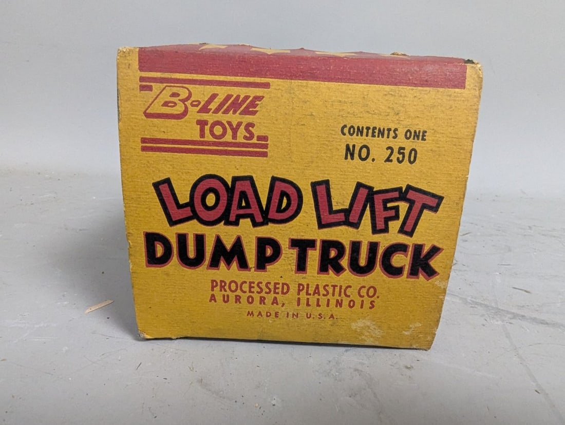 B-Line Toys Load Lift Dump Truck No. 250 with Original Box Vintage Collectible - 4