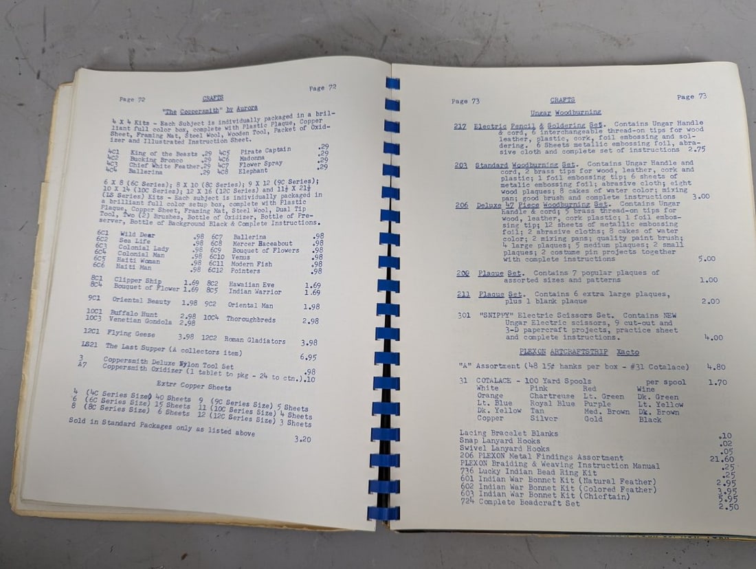 1956 United Hobby Distributors Catalog Vintage Hobby Supplies Ephemera - 2
