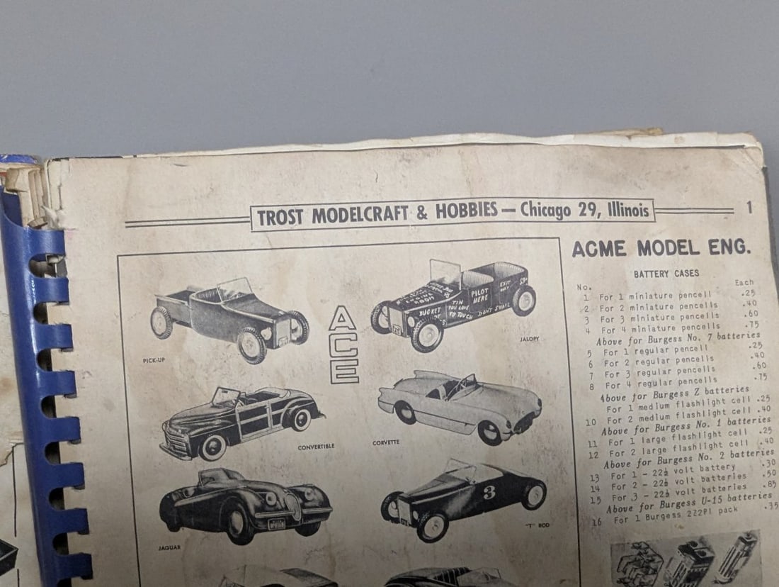 Vintage Trost Modelcraft Hobbies Catalog Chicago 1954 Reference Hobby Collectibles - 2