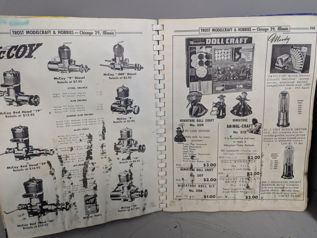 Vintage Trost Modelcraft Hobbies Catalog Chicago 1954 Reference Hobby Collectibles - 5