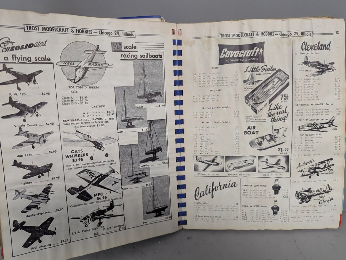 Vintage Trost Modelcraft Hobbies Catalog Chicago 1954 Reference Hobby Collectibles - 6