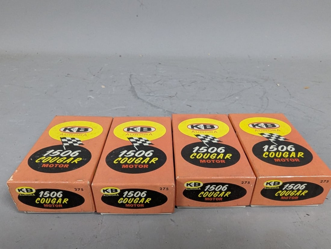 K&B Aurora 1506 Cougar Slot Car Motor Lot of 4 New Old Stock Vintage Collectible Motors - 2