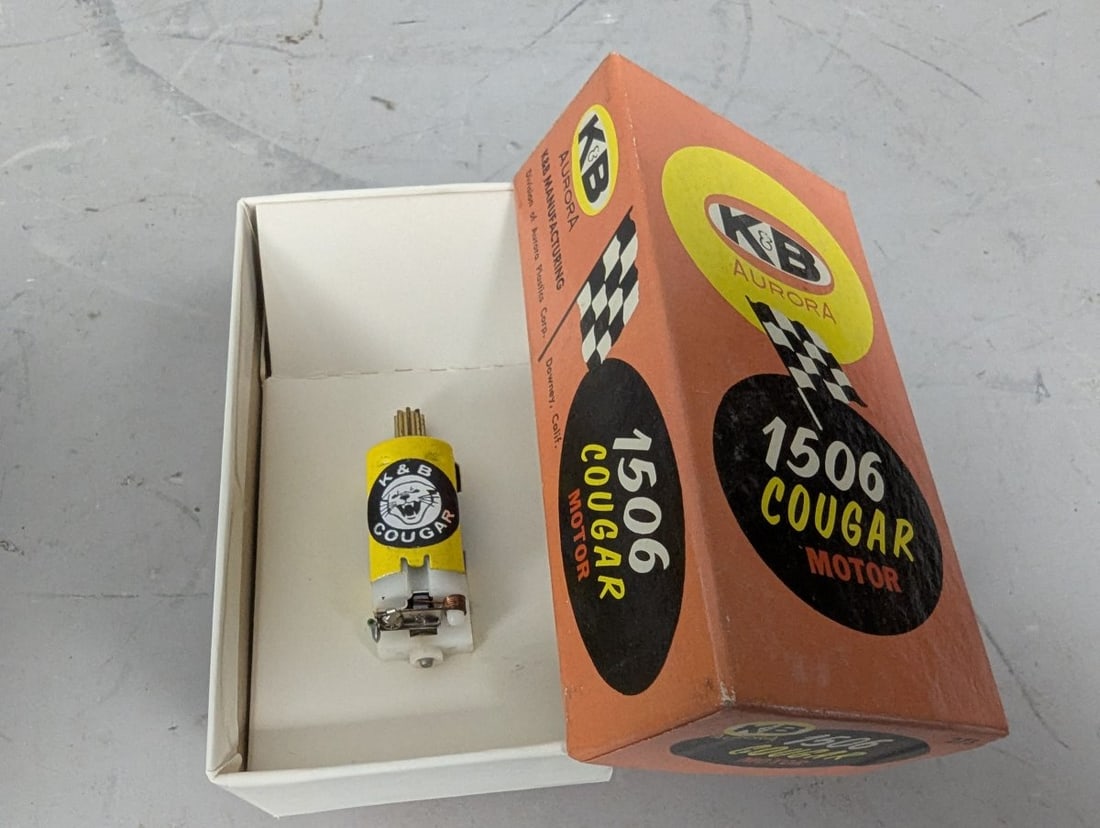 K&B Aurora 1506 Cougar Slot Car Motor Lot of 4 New Old Stock Vintage Collectible Motors - 3