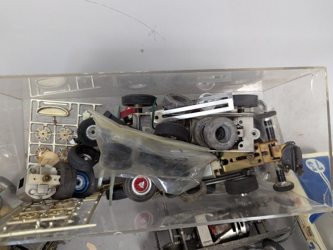 Large Lot Vintage 1960s Slot Cars Parts Project Ford GT40 Ferrari P4 AC Cobra - 6