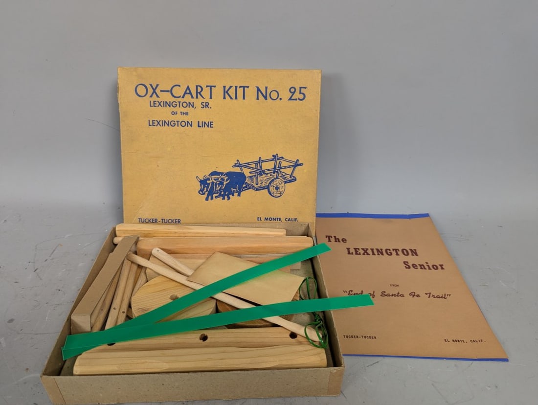 Tucker-Tucker Ox-Cart Kit No. 25 Lexington Sr Vintage Model Unassembled Rare Collectible (1 of 5)